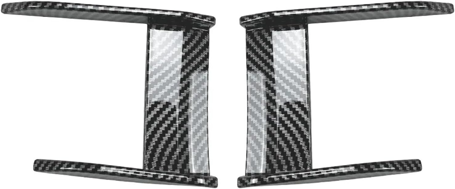 Compatible with BMW 1 Series F40 M Sport 118i 120i Mp 2019+ Front Wind Knife Spoiler Front Side Bumper Grills Modification Car Body Kit(Carbon Black Look)