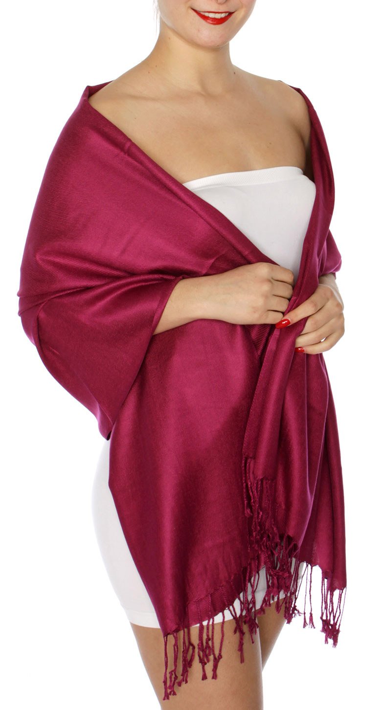SERENITAPashmina Shawls Wraps for Dress Cover Up Cashmere  Feel Wrap for Evening