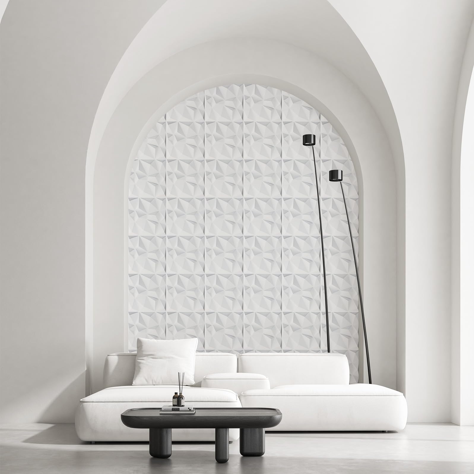 AMARA DECO - 30 unidades Paneles Decorativos Para Pared PVC 3D 30x30cm + Cinta Doble Cara Adhesiva. Revestimiento de Paredes PVC y Decoracion Gaming, Resistentes al Calor y Faciles de Limpiar