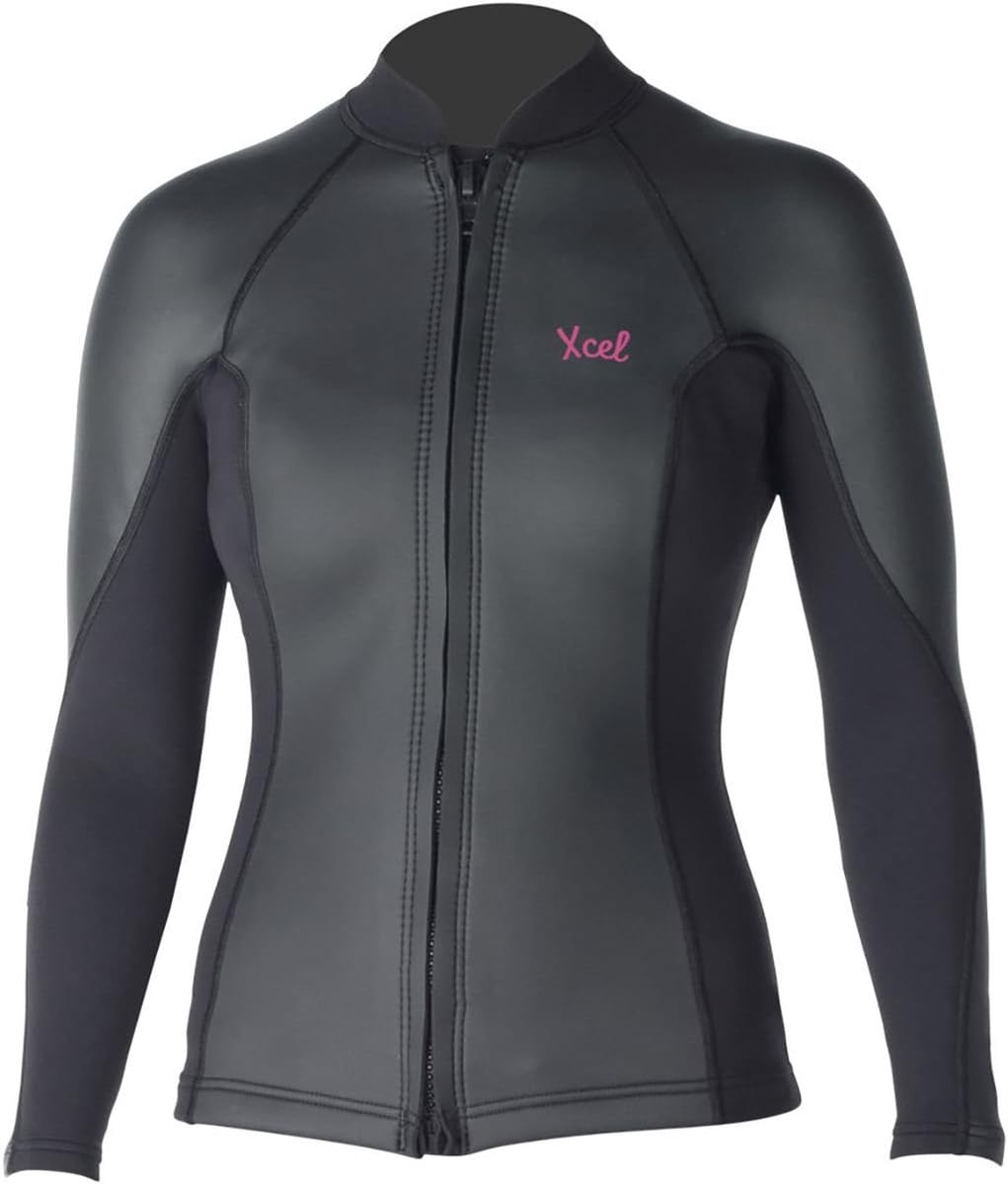 XCEL 2/1mm Women's AXIS Smoothskin Wetsuit Jacket - Front Zip