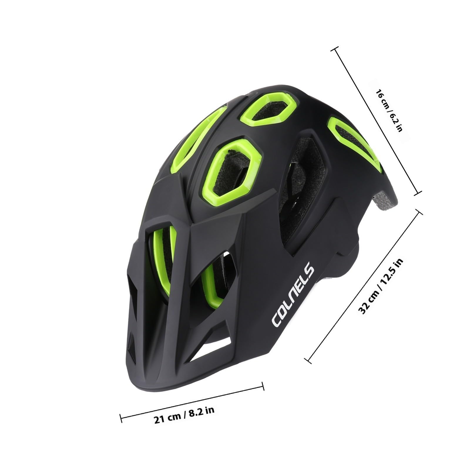 ULTECHNOVO Casque de Vélo pour Adulte Noir Ventilation Large et Réglable, Casque de Sécurité pour VTT et Skateboard, Adapté aux Sports Routiers et Cyclisme Extérieur