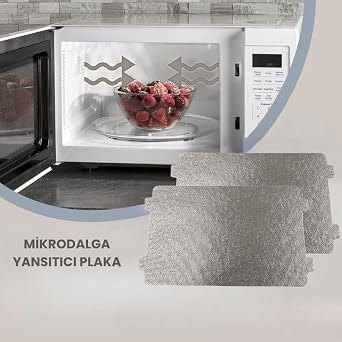 Mikrodalga Fırın Yansıtıcı Plaka 2'li,Arçelik MD210DS,MD210DG, Beko BMD210DG,BMD210DS, Altus ALMD25,ALMD15 ile Uyumlu