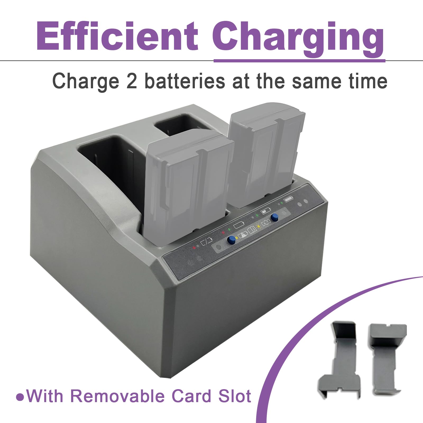 JIEYUEXIN Dual Charger for Trimble Total Station Battery, Dual Battery Charger for Trimble S8 S6 R6 R7 R8 R10 GNSS GPS RTK Battery