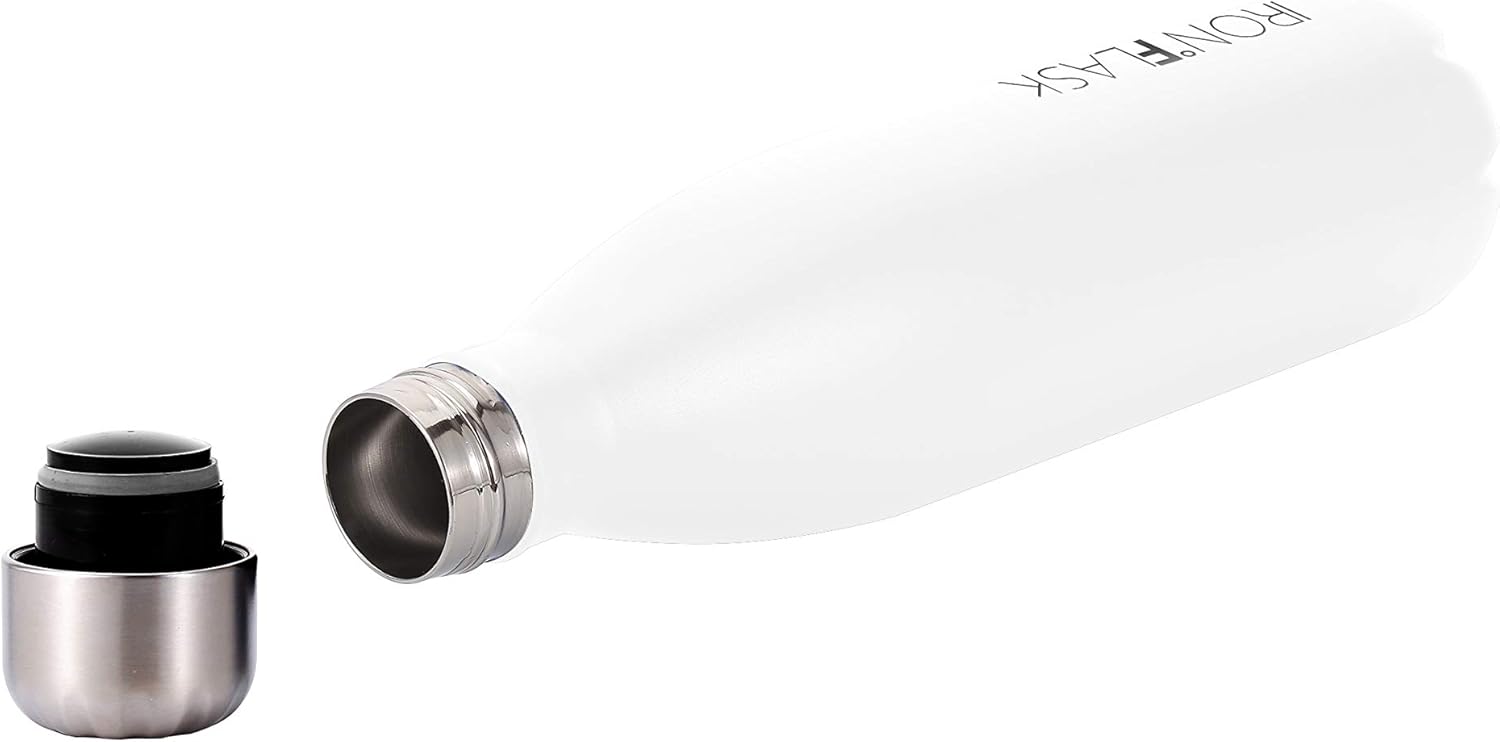 IRON FLASK Retro Sports Water Bottle - 25 Oz, Vacuum Insulated Stainless Steel, Hot Cold, Double Walled, Thermo Mug, Cola Metal Canteen