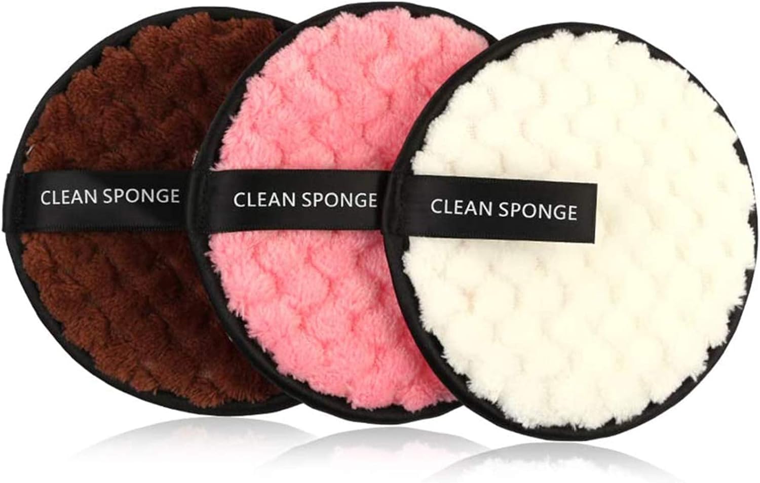 Reusable Soft Makeup Remover Pads for All Skin - 3 Pack Microfiber Face Rounds Wipes Heavy Mascara Eye Shadow Facial Cleansing Puffs Foundation, Washable Removal Cloth-image-29