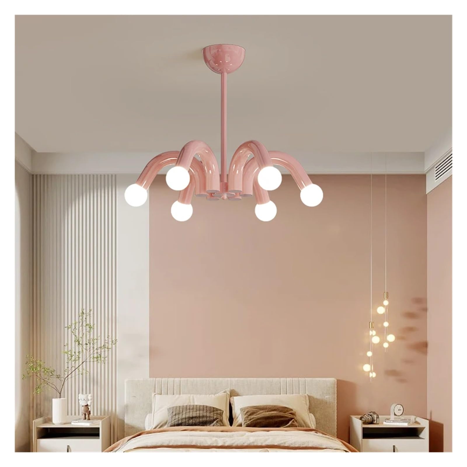 MESOVFCA Chandelier Lamps LED E27 Metal Living Room Bedroom Ceiling Chandelier Light Room Interior Fixture
