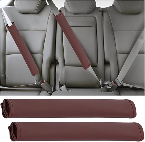 zipelo Funda para cinturón de seguridad para automóvil, paquete de 2 almohadillas extralargas para cinturón de seguridad para adultos y niños,