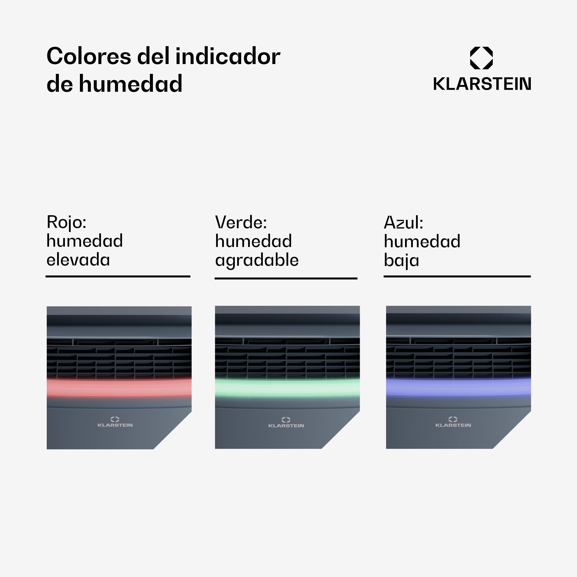 Klarstein DryFy Connect 50L Deshumidificador Inteligente, 50L/24h, WiFi App, Depósito 7L, Temporizador 24h, Desagüe Continuo, Portátil para Hogar, Habitaciones 45-55m², Antracita