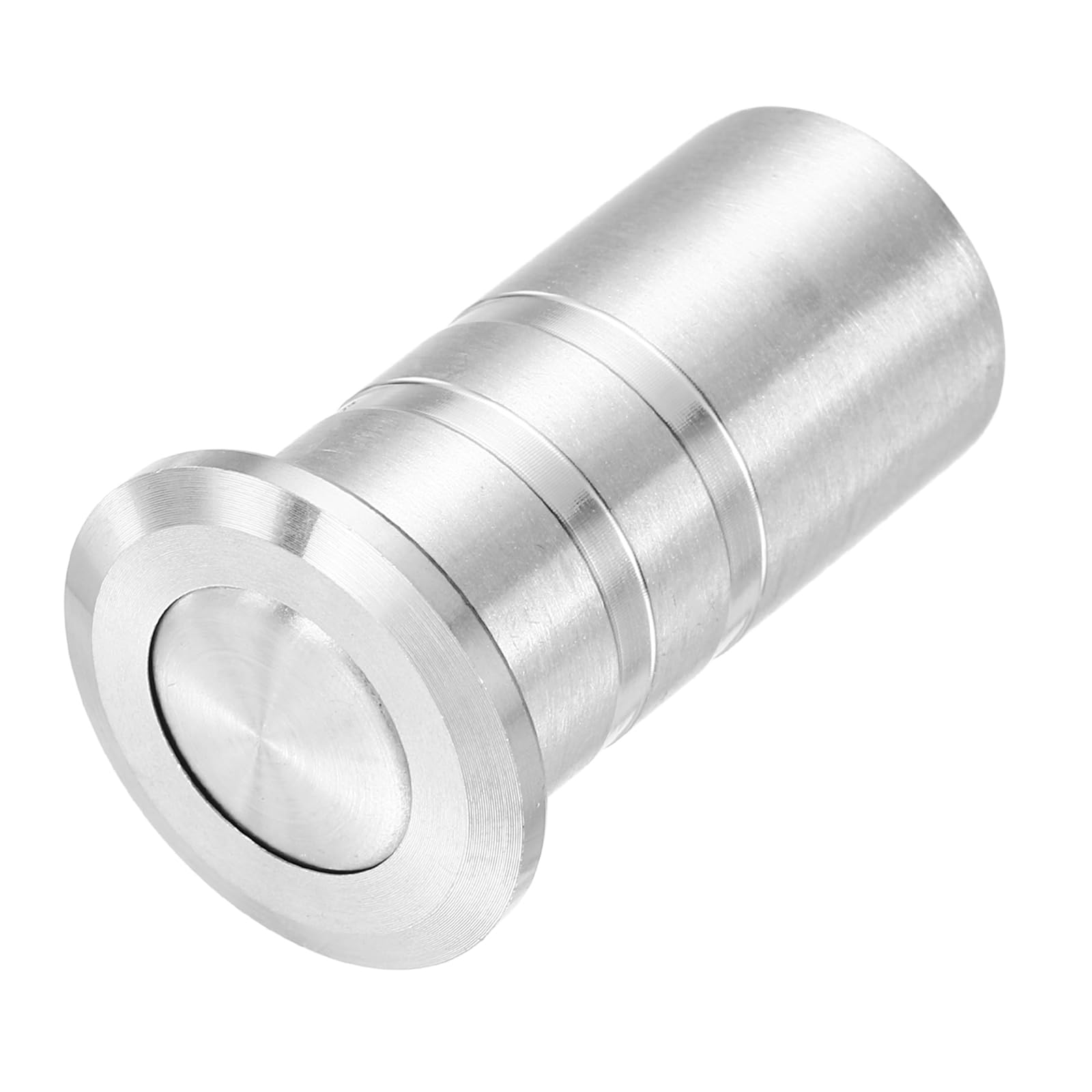 sourcing map 12mm/0.47" Door Latch Dust Protector, 304 Stainless Steel Dust-Proof Security Sliding Lock Inserts, Barrel Bolt Lock Accessories for Interior and Outdoor Latch, Silver