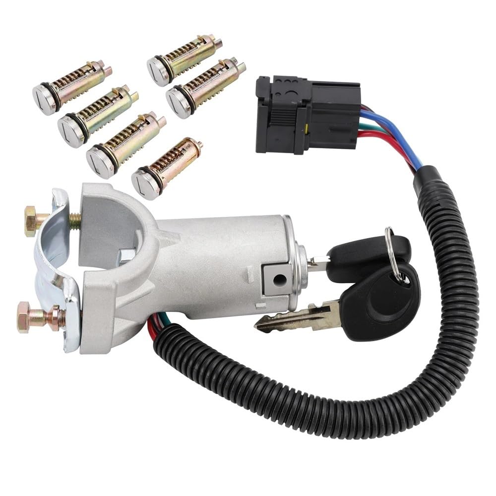 Ignition Barrel 2996075 Compatible with Daily IV 2006-2012 Ignition Lock + 6X Locking Cylinder + Key