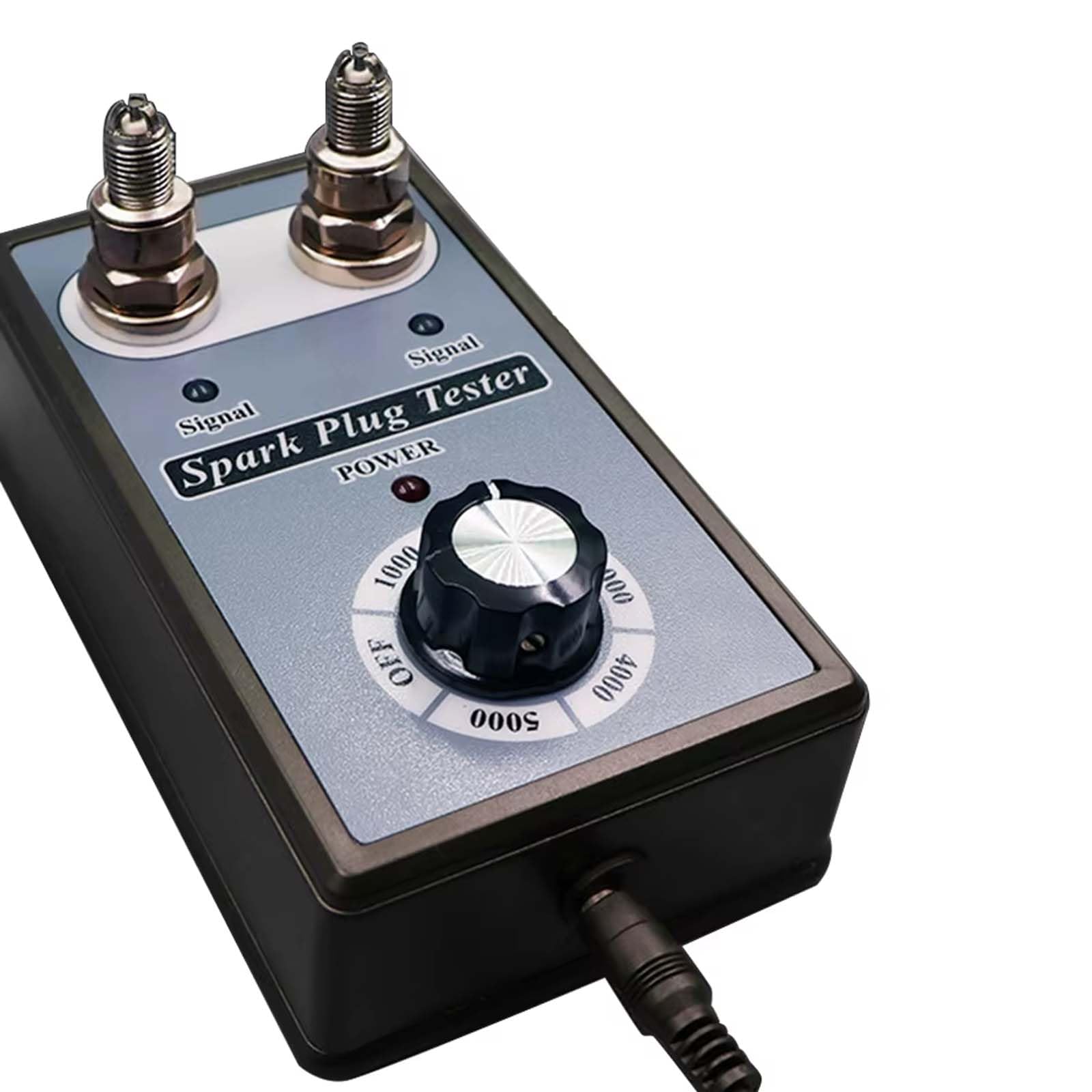 Comprobador de Bujías de Doble Orificio Ajustable de 12V, Comprobador de Bobina de Encendido de Motocicleta y Automóvil, Detector de Chispas