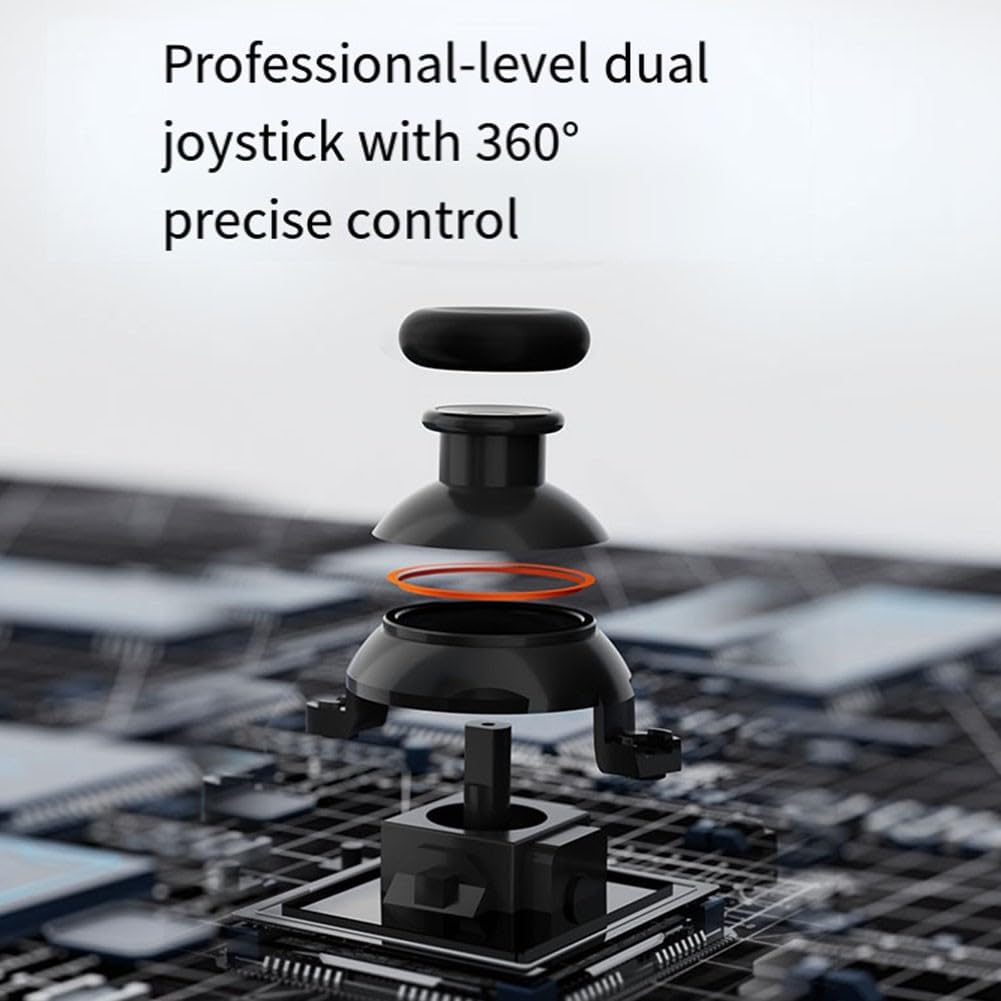 Controller da gioco mobile cablato con ventola di raffreddamento a semiconduttore, gamepad ergonomici con joystick per smartphone da 136-184 mm, USB-C-and-Play