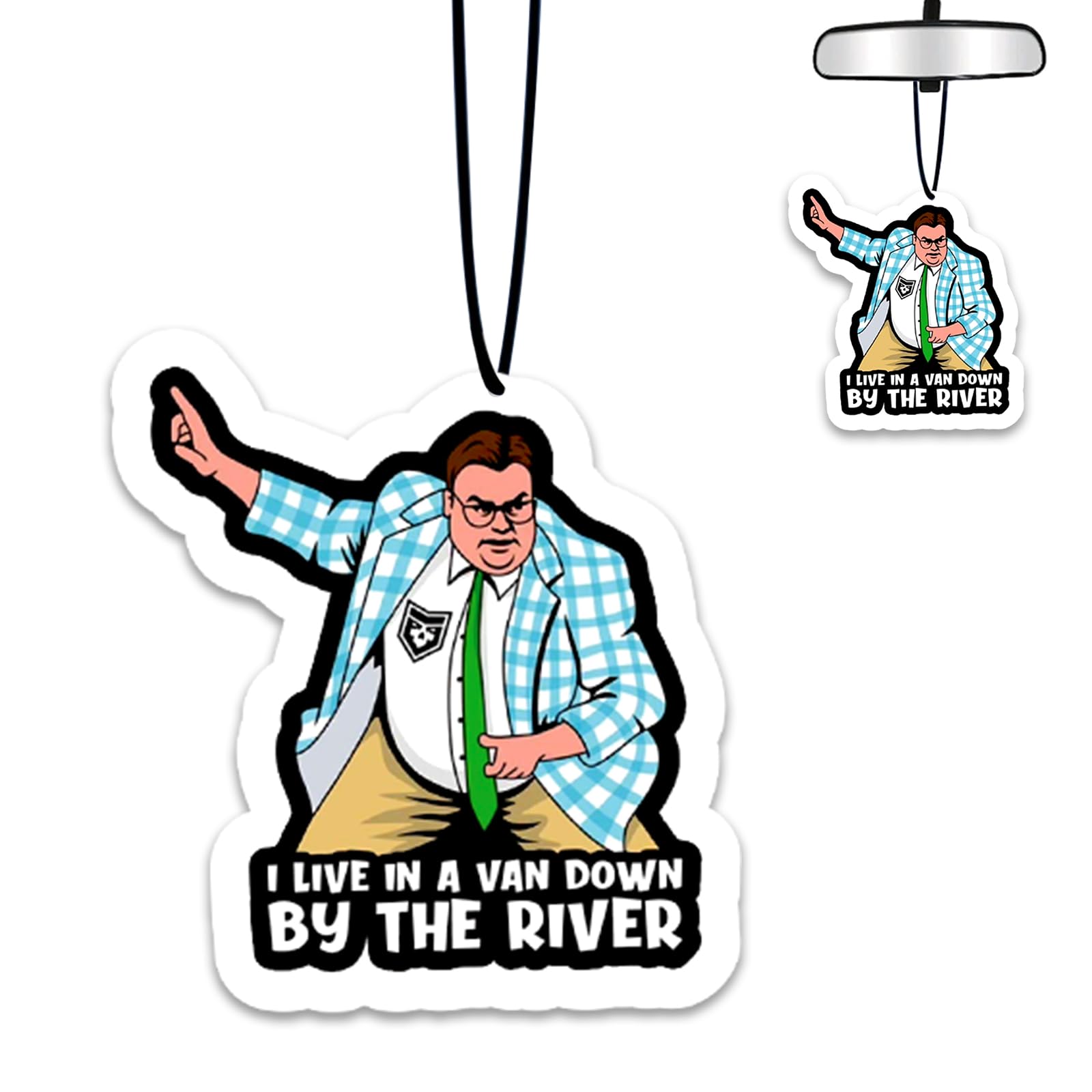 1PCS Car Air Fresheners,Van Down by The River Car Air Fresheners for Cute Mirror Freshener Mirror Scented Hanging Cute Car Accessories Decor Interior Home,Fun Gifts for Women Men Friends Wife