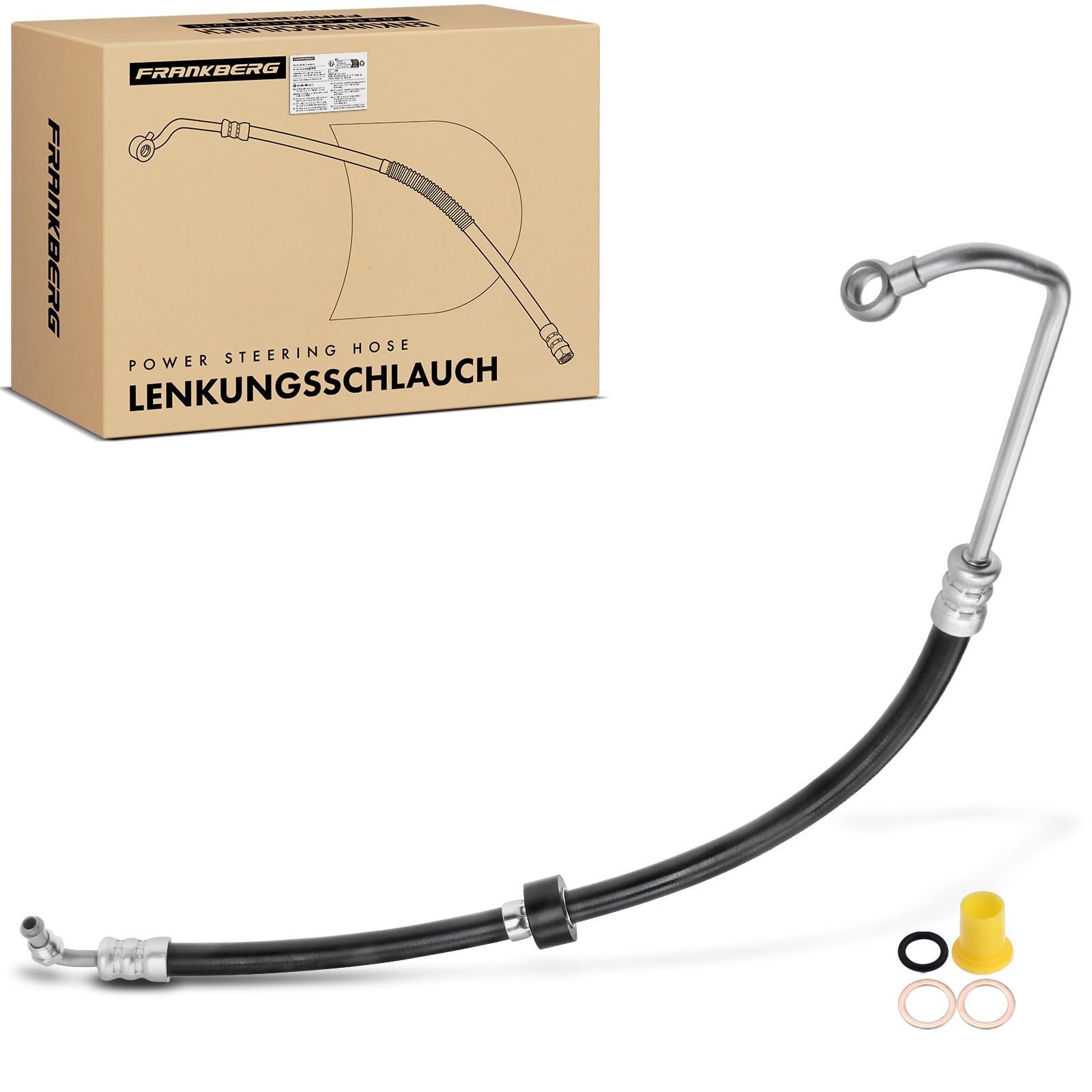 Frankberg Servoleitung Lenkung Benzin Kompatibel mit W210 E240 E280 E320 2.4L-3.2L 1996-2002 S210 E240 E280 E320 2.4L-3.2L 1996-2003 Replace# 2104661081