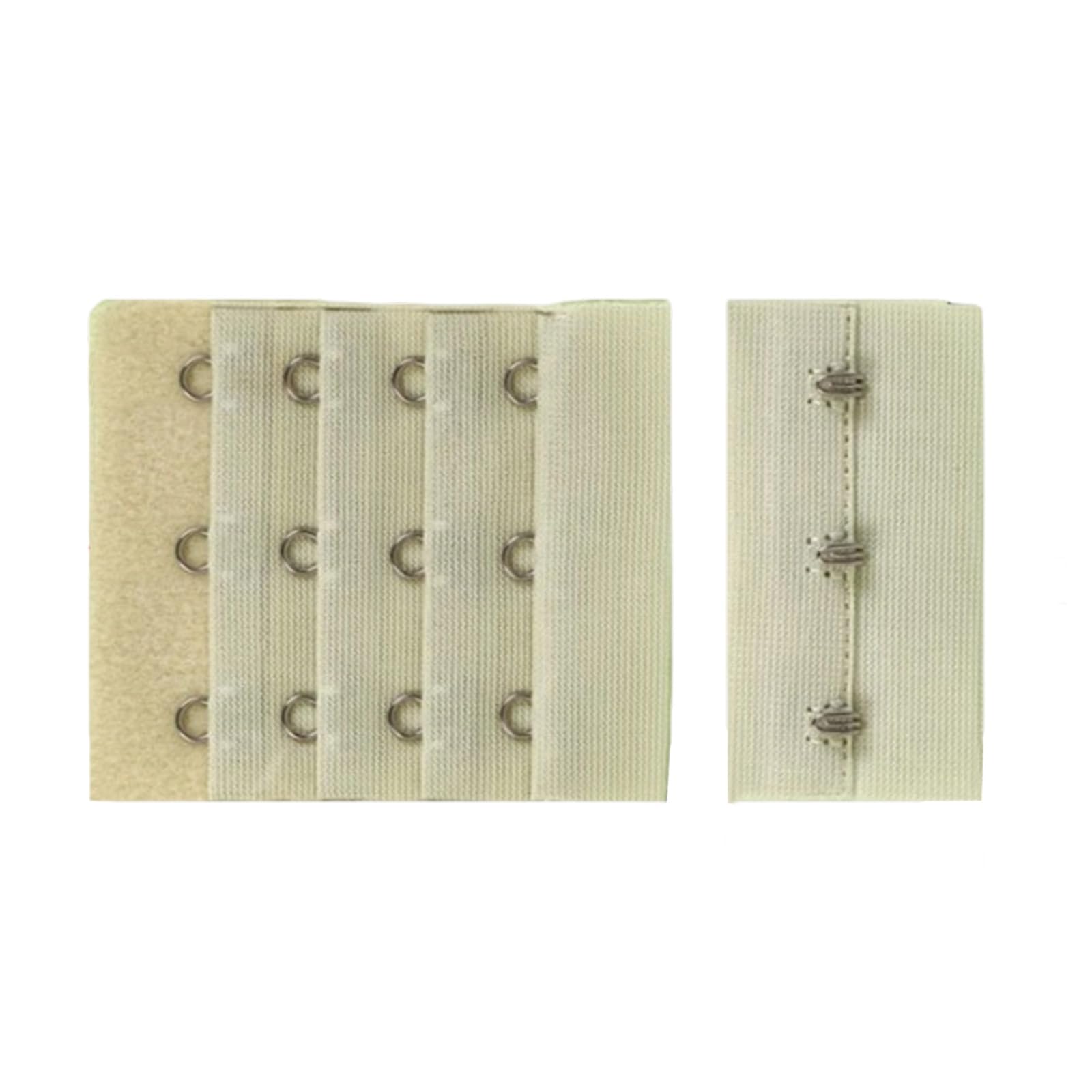 Tsophreniq Unisex Light Green Extender 4Row 3Hooks, Elastic Stretchy Bra Band Extension Bras Strap Extender Comfortable Back Bras Extension Straps Women ' S Bra Extenders