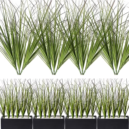 Misswarm MWGRASS 12Pcs Artificial Grass Plant, Artificial Shrubs Wheat Grass cover