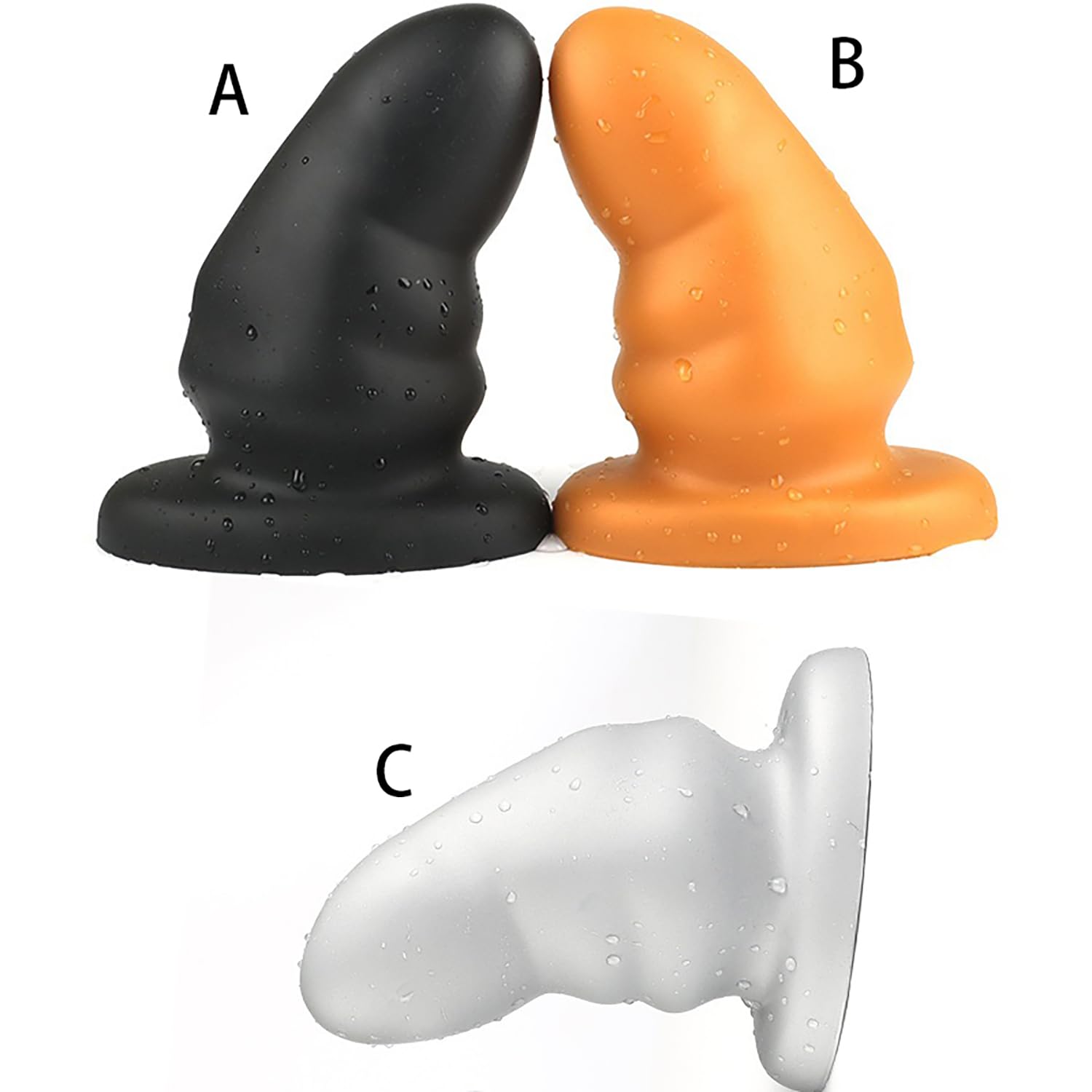S/M/L/XL/XXL/XXXL è un giocattolo per massaggi manuali realizzato in morbido materiale siliconico con base a ventosa in una varietà di dimensioni,A/xxxl