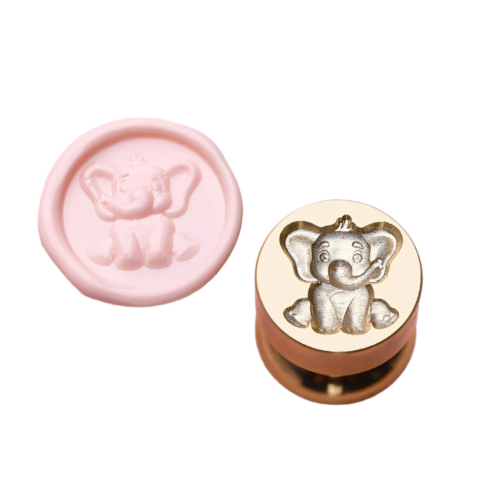 Oajabbge Elephant Animal Sealings Wax Stamp Foxes Wax Seal Stamp For Envelopes Wedding Invitations Wrappings Decorations