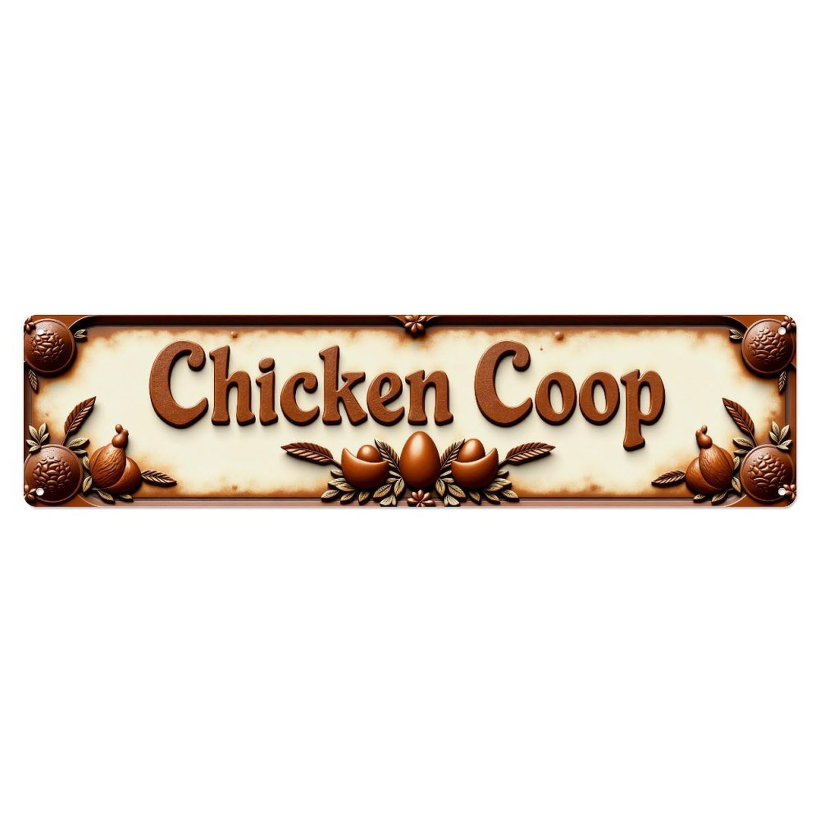 Chicken Coop Decorative Sign Metal Tin Sign Plaque