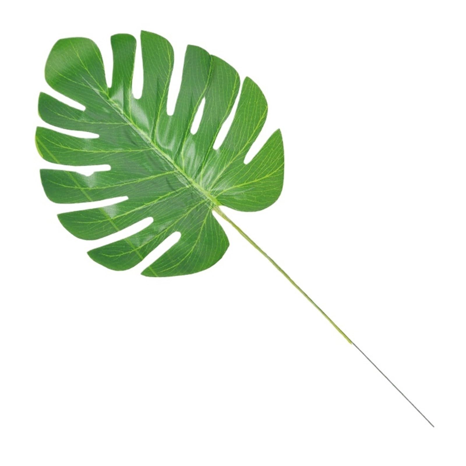 Artificial Foliage Stems Simulated Turtle Back Leaf Wholesale Flower Arrangement Plant Fake Birthday Party Wedding Decoration Balloon Accessories(Color1,5pcs)