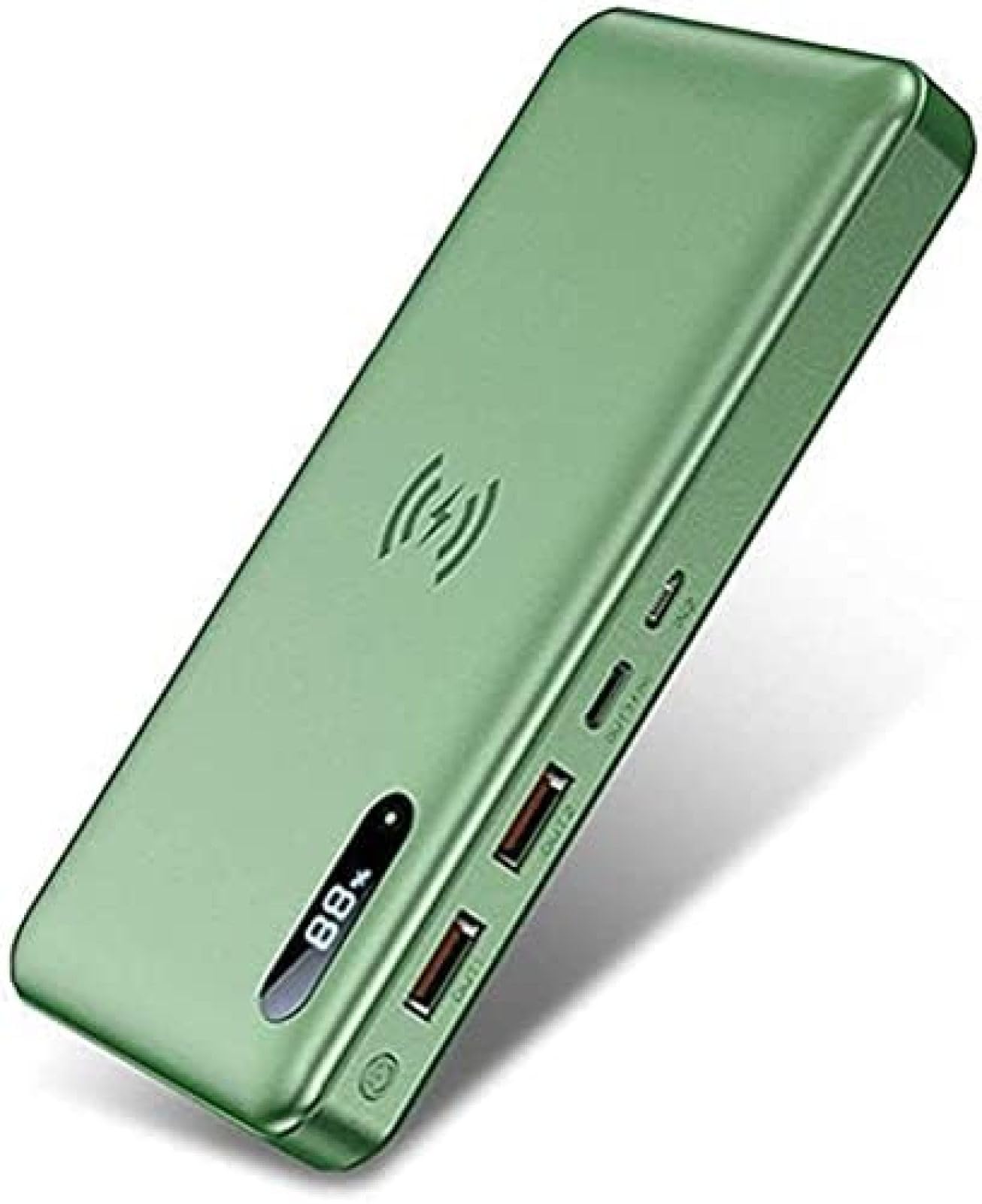 Caricabatterie Portatile Wireless Power Bank 50000Mah PD 65W/15W QC3.0/QC4.0/SCP Ricarica Rapida con 2 ingressi e 3 uscite,Verde