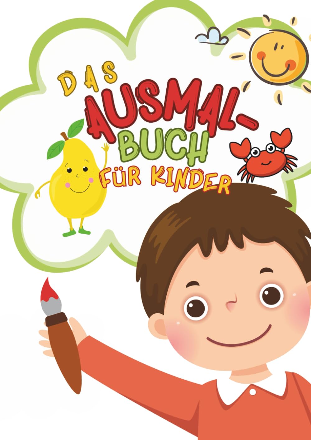 Mein Ausmalbuch: – Obst, Gemüse & Tiere für Kinder ab 3 Jahren