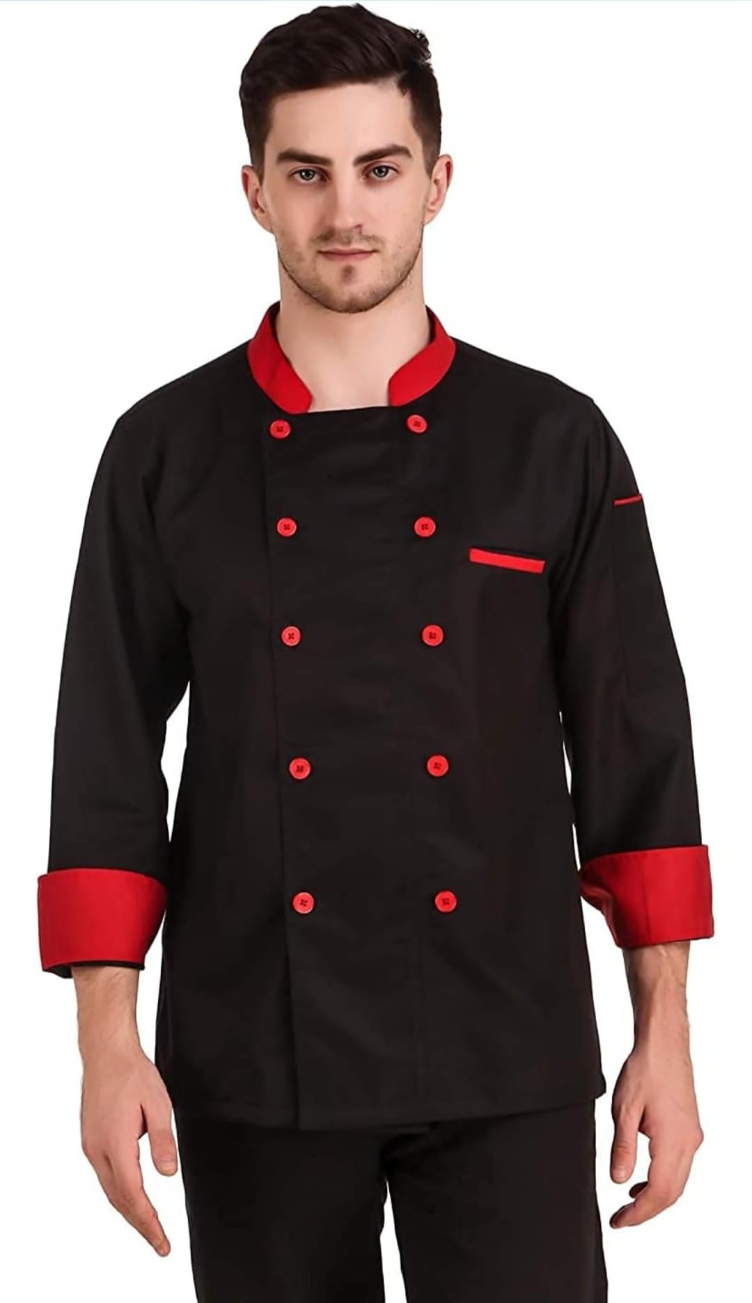 unisim Black Chef coat for men-picture-51