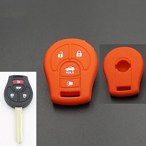Miniatura 5 de Funda para llave de coche para Nissan Maxima Altima Sentra Versa Micra X-Trail Terrano Tiida Cube, funda de silicona para llave de coche