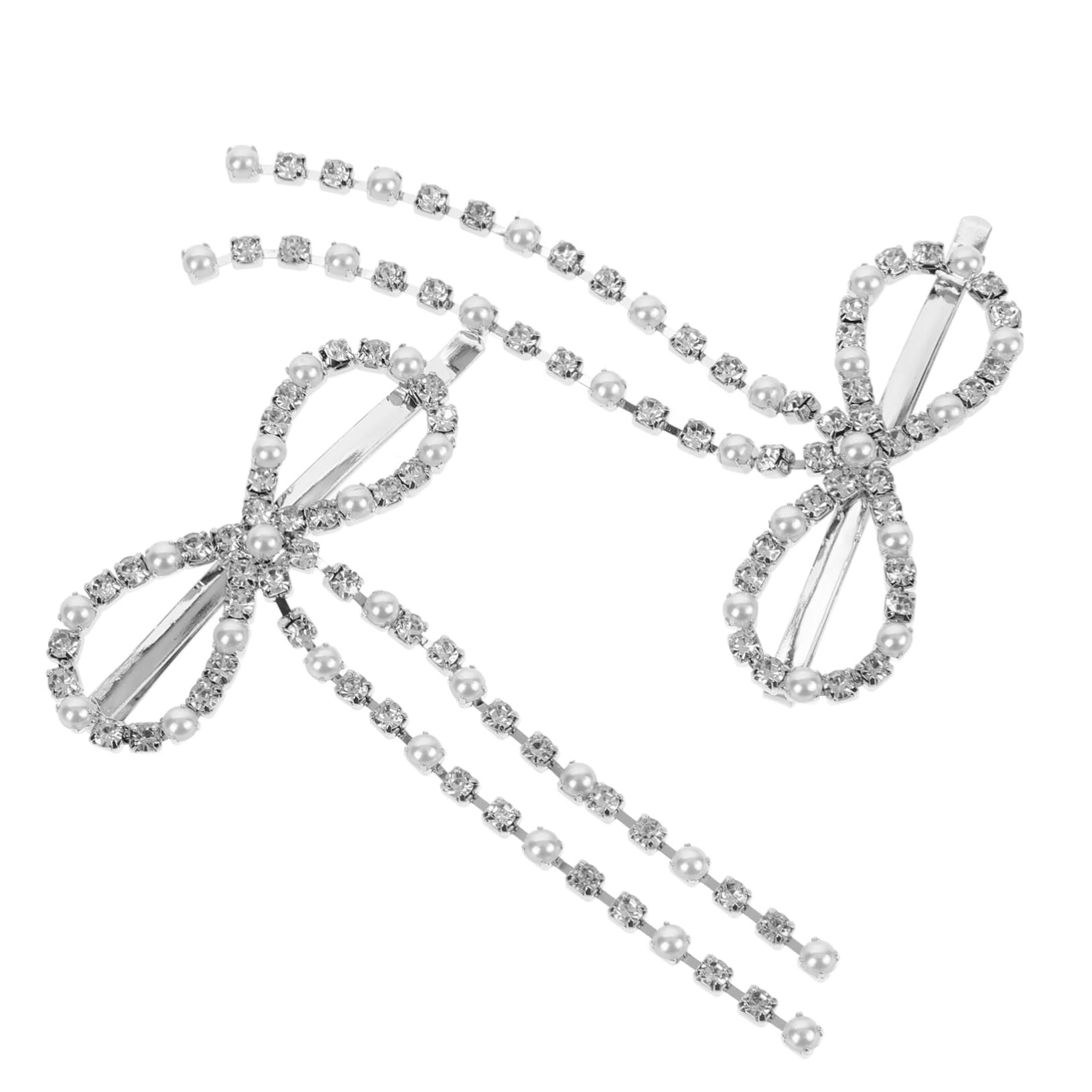 SHERCHPRY 10pezzi Fermagli Per Fiocco Metallo Clip Decorative Con Strass Per Donne e Ragazze Elegante e Versatile Per Occasioni Quotidiane e Feste