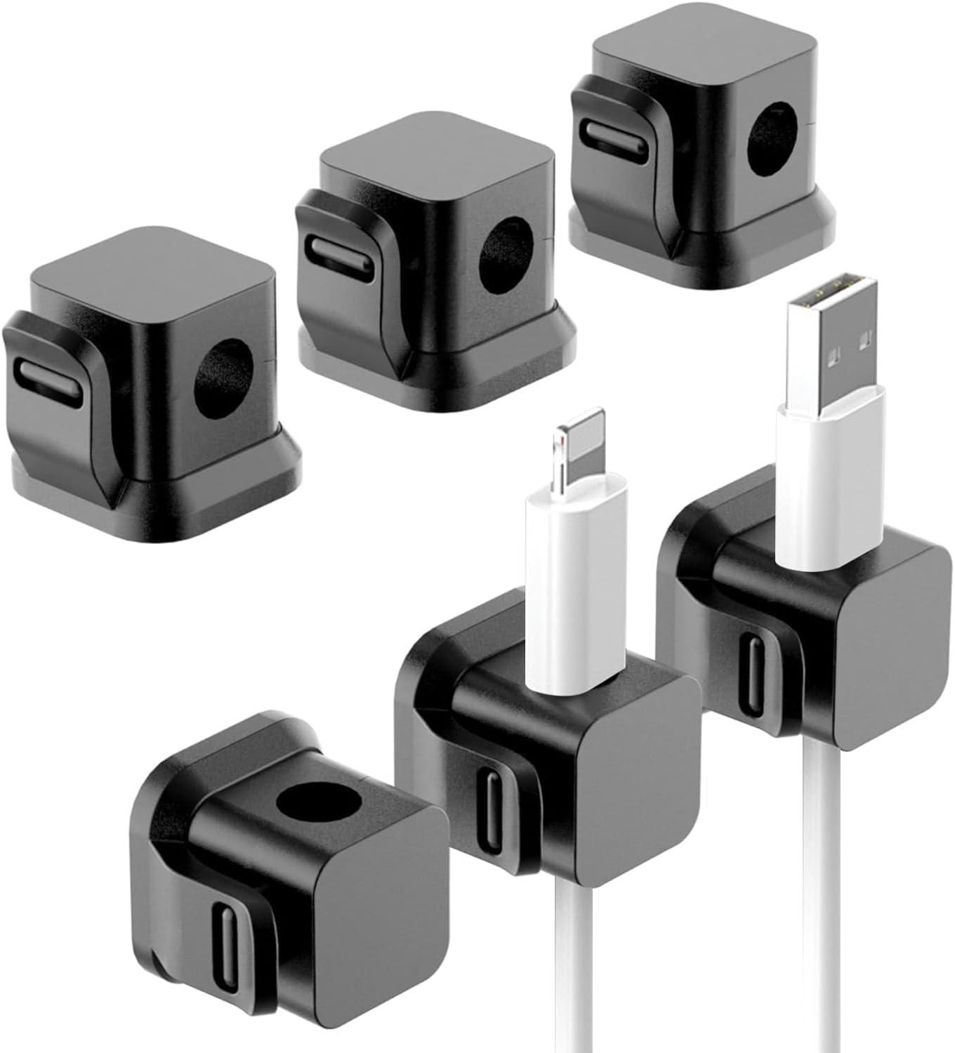 PATULIO 6 Pack Cord Organizer, Adhesive Charger Cable Clips, Wire Holder Keeper Organizer, Charging USB Cable Management for Home Office Desk Magnetic Charger Cord Holder (B0DG91HFYN) Amazon Price History, Amazon Price Tracker
