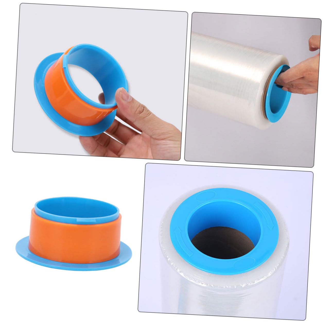 NUOBESTY 24pezzi Accessorio per Film per Pallet Maniglia in Plastica Estensibile Strumento per Spedizione Distributore per Rotolo Accessorio per Imballaggio per Pallet