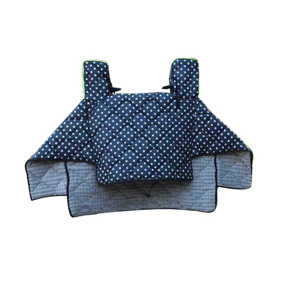 FAXIOAWA Housse de Pare-Soleil de Moto, Couette Coupe-Vent en Velours pour Pare-Brise de Moto, Housse de Tablier pour Scooter, Moto, Jambe, Genou, Protection Chaude pour l'hiver (B)