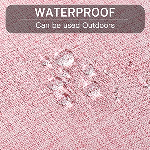 Housse de coussin extérieur imperméable 45x45 cm rose OTOSTAR