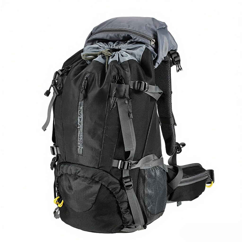 50L Wassersport Wandern Camping Reiserucksack Bergsteigen Rucksackreisen Trekking Rucksack mit Regenschutz