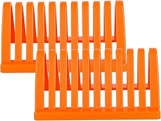 POPETPOP 2pcs Microscope Slide Rack Lab Microscope Slide Holders Microscope Slide Staining Rack for Research Experiments Science Education Supplies