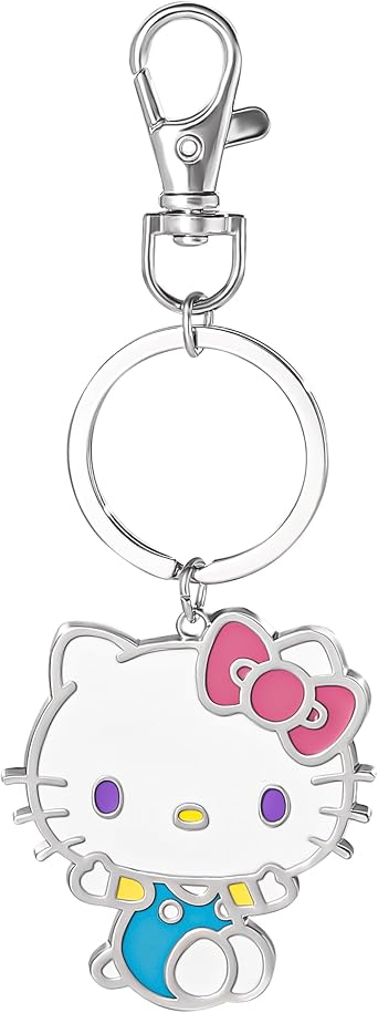 SALLY ROSE Hello Kitty Keychains Cute Official License, Enamel-Plated Fashion Sanrio Keychain with Lobster Clip Bag Charms