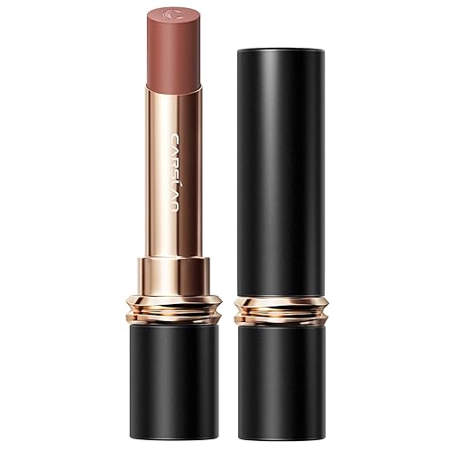 CARSLAN Lápiz labial mate, maquillaje de color de labios hidratante, lápiz labial altamente pigmentado con fórmula hidratante, ligero, suave, M06