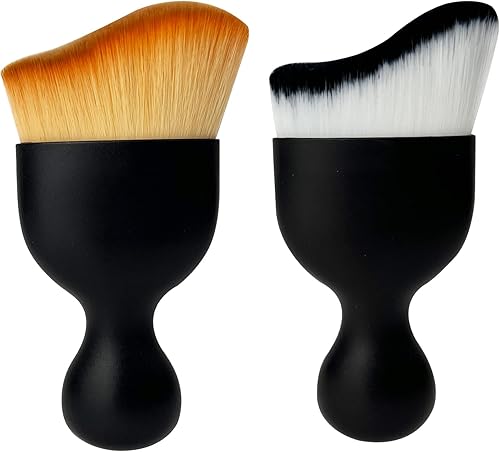 Filiverco 2 cepillos de polvo para interior de automóvil cepillo de pelo suave para automóvil herramienta de limpieza interior de automóvil para