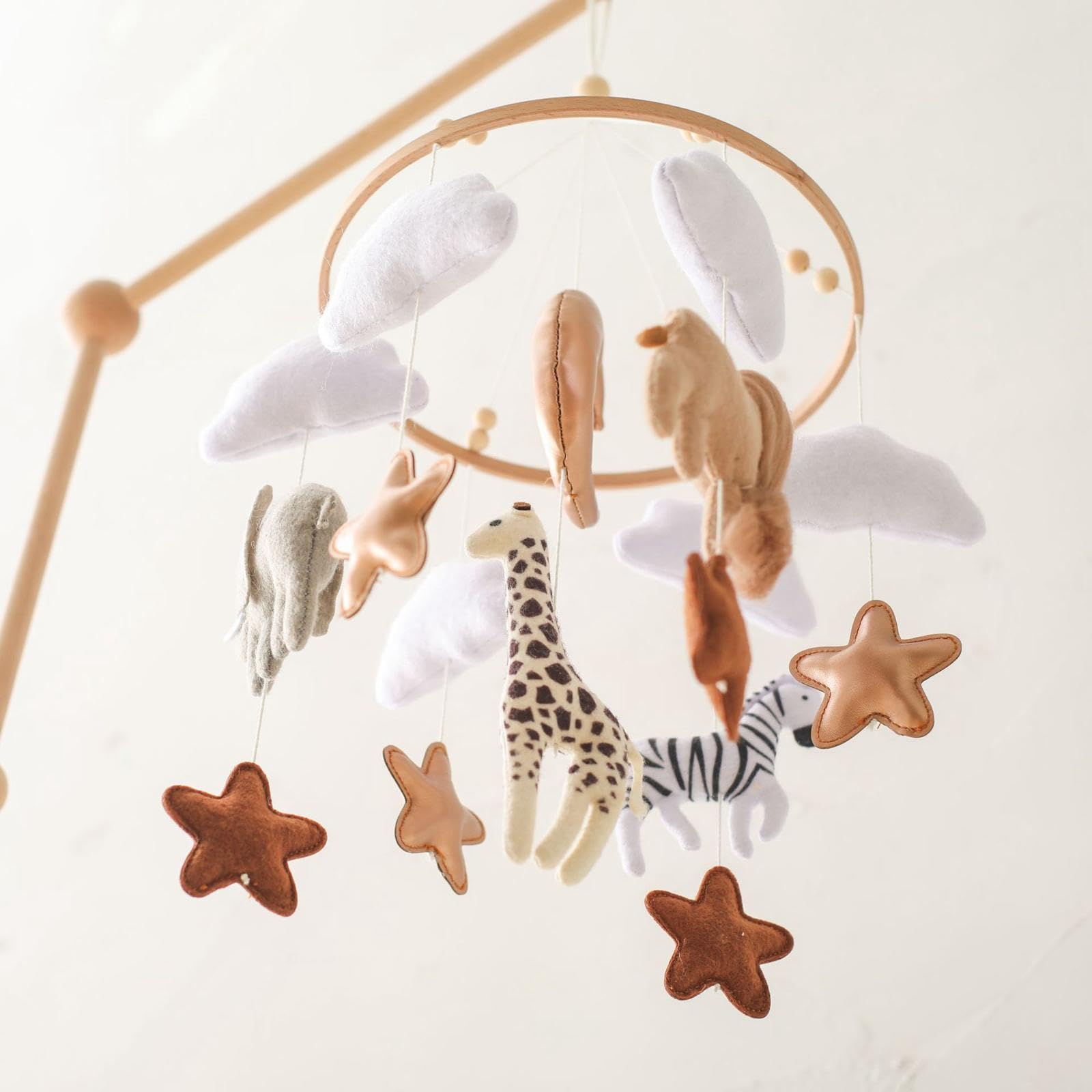 Ornamento Mobile per Culla, Campanellino per Letto, Giocattolo Sensoriale Nordico, Sonagli per Culla per Bambine E Bambini, Decorazioni per La Casa, R