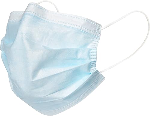 Miniatura 2 de Mascarilla desechable  Fabricado en los Estados Unidos  3 capas de material suave, cómodo, hipoalergénico, hidrofóbico  Caja de 50 unidades