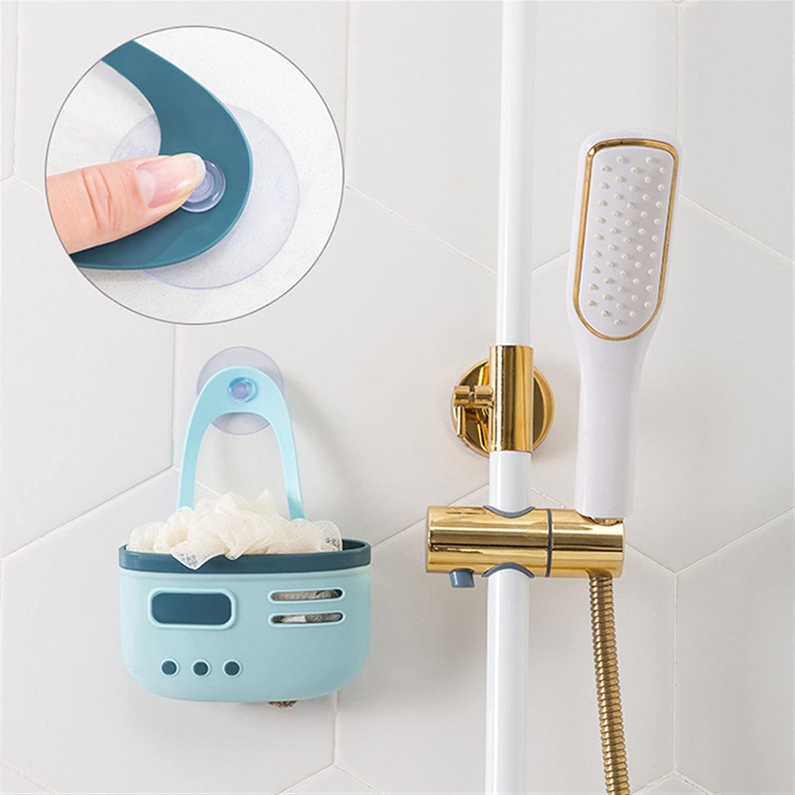 Gootsteen Afvoer Zeef, Zwanenmand Zeef, Plantaardige Wasmand, Gootsteen Afvoer Filter Plank Theezeef Spons Houder Opbergrek voor Filter Keukenafval en Wassen Groenten Fruit (G