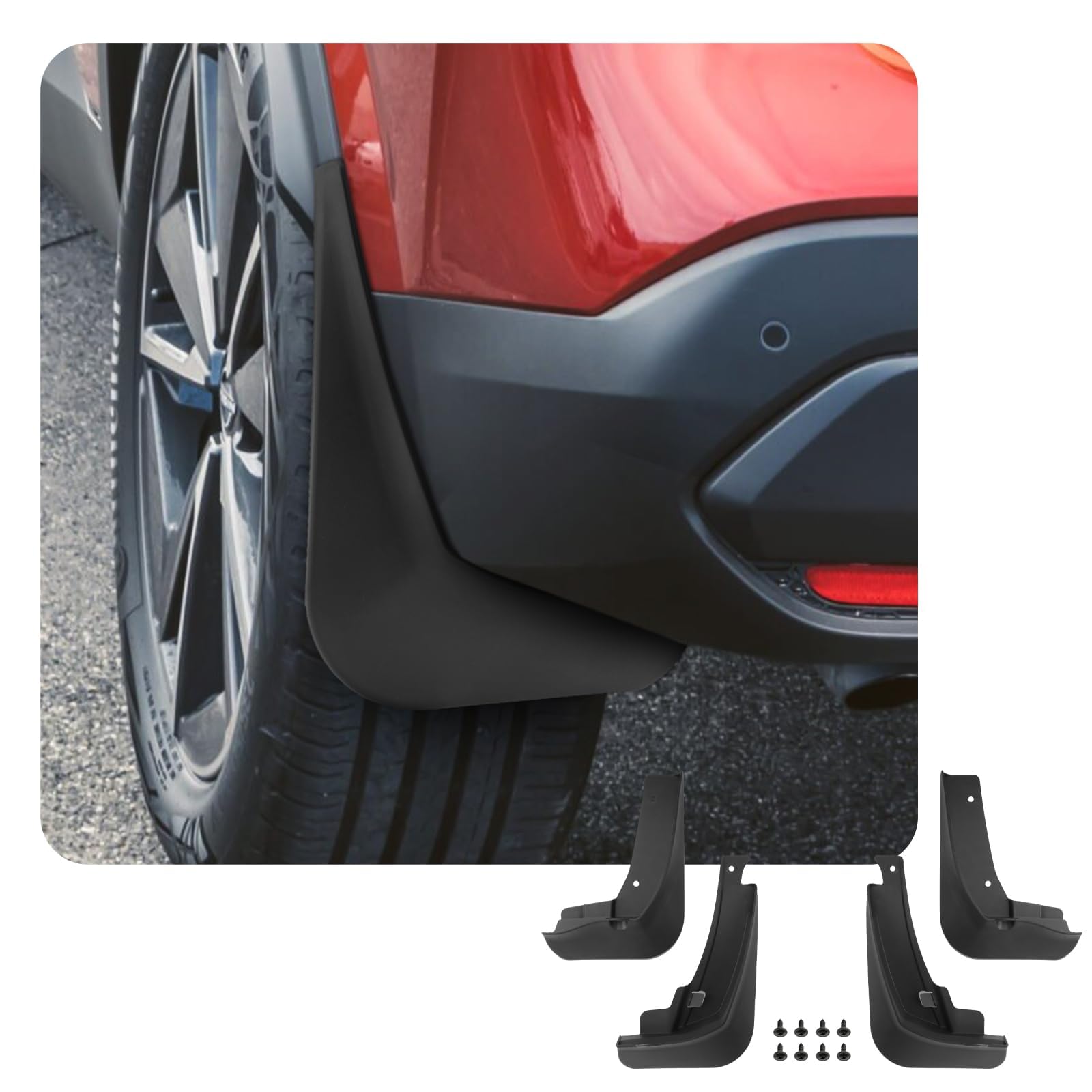 CDEFG Kompatybilne z Nissan Qashqai J12 e-Power/Mild Hybrid 2021-2024 2025 błotniki, osłona przed pryskaniem, płyta chroniąca przed błotem i wodą, osłona przed pryskaniem, błotnik do samochodu