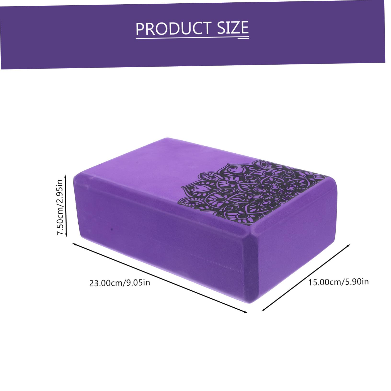 BESPORTBLE 3pcs Yoga Block Brick Eva Blocks for Exercise Body Fitness Training Supportive Slip-resistant Yoga Pilates Gym Random