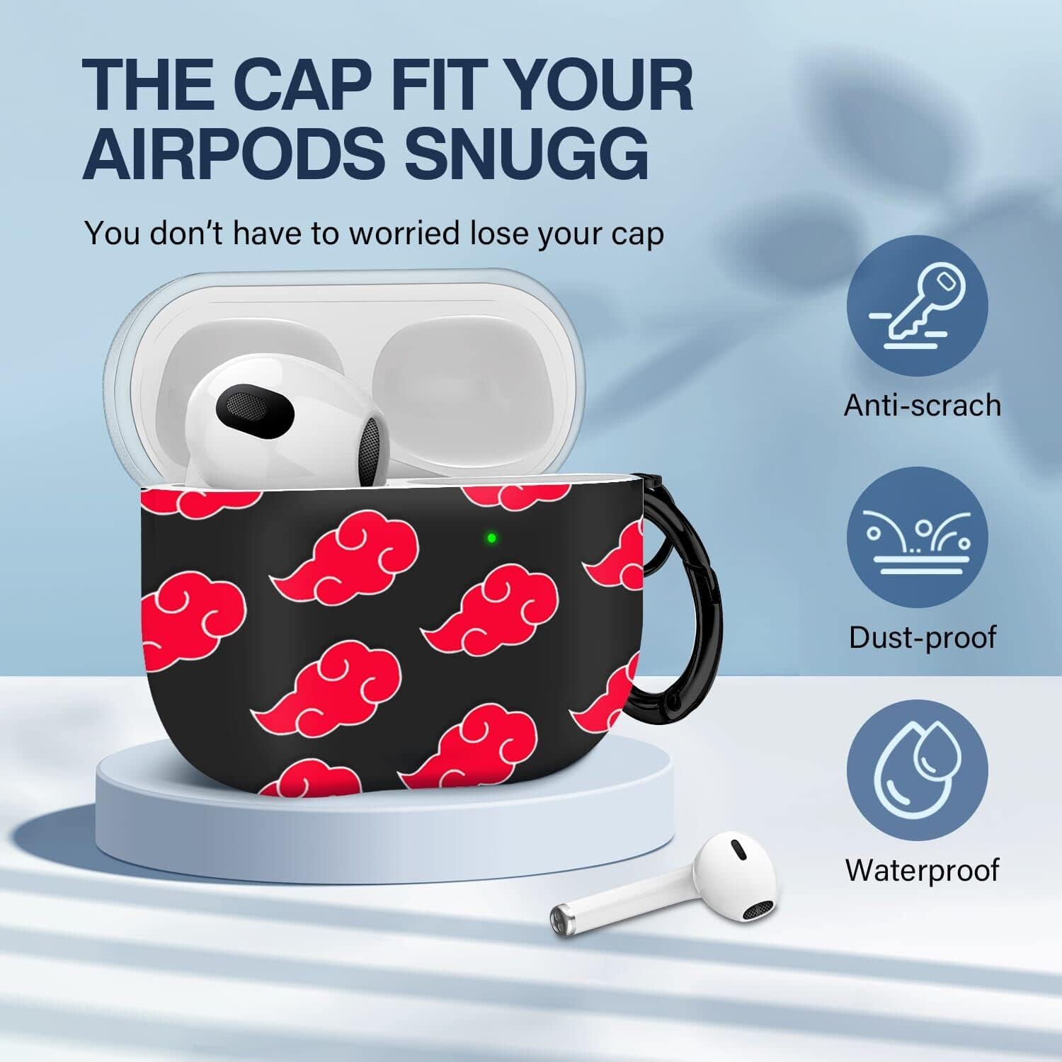 Discount 70% AirPods 3 Case Cover - Airpod 3rd Generation Case (2021) with Keychain,Protective Case for Airpods 3rd Generation Charging Case…