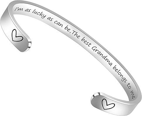 Btysun Bracelets for Women Mothers Day Bracelet Gifts from Daughter Inspirational Gifts for Women Graduation Gifts for Her Motivational Birthday Cuff Bangle Friendship Personalized Mantra Jewelry…