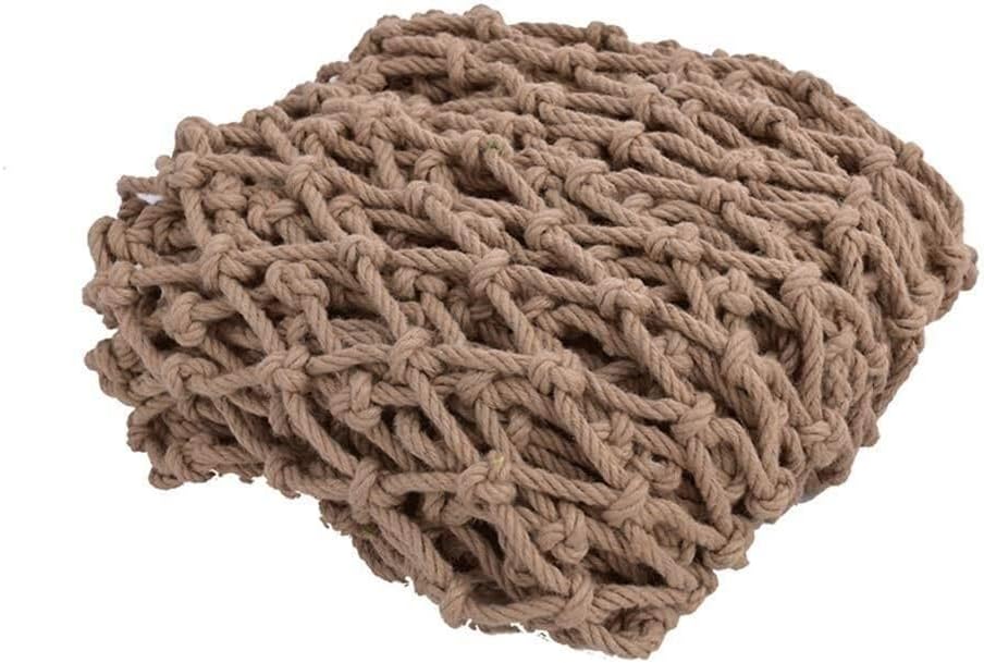 Jute Hemp Net for Playground – Durable Climbing Safety Net for Treehouse Outdoor Hammock Balcony (Size: 1x3m/3.28x9.84ft Color: Light Brown)
