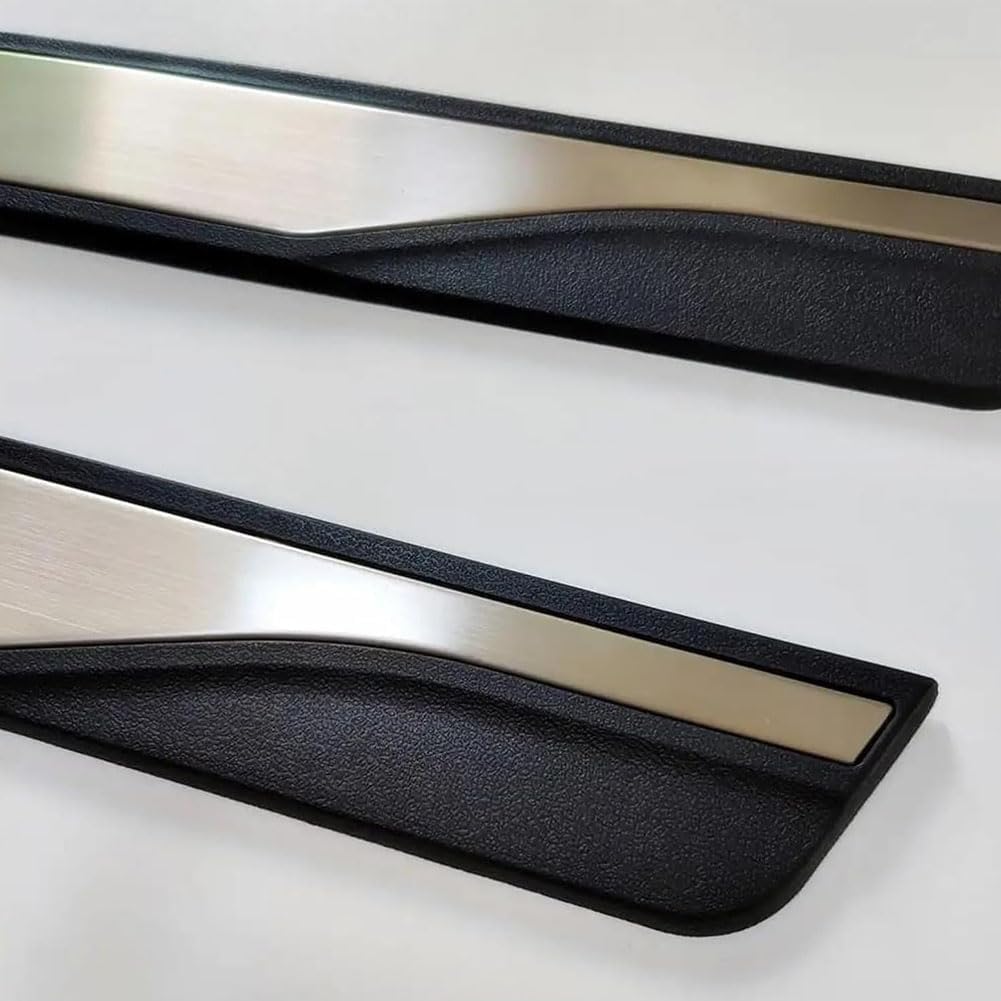 4 Stück Auto Einstiegsleisten Türschweller für Seat Ateca 2016 2017 2018 2019-pr, Edelstahl Trittschutz, Kratzschutz Türschweller Schutzstreifen Willkommenspedal,Carbon Fiber