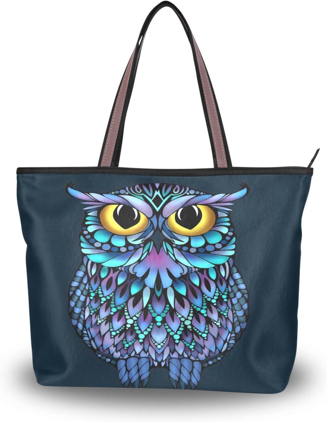 Tote Bag for Women with Zipper and Pockets,Polyester Tote Bag Pattern Tote Purse Women Handbag Tote Bag for Women with Zipper and Pockets,Polyester Tote Bag Pattern Tote Purse Women Handbag