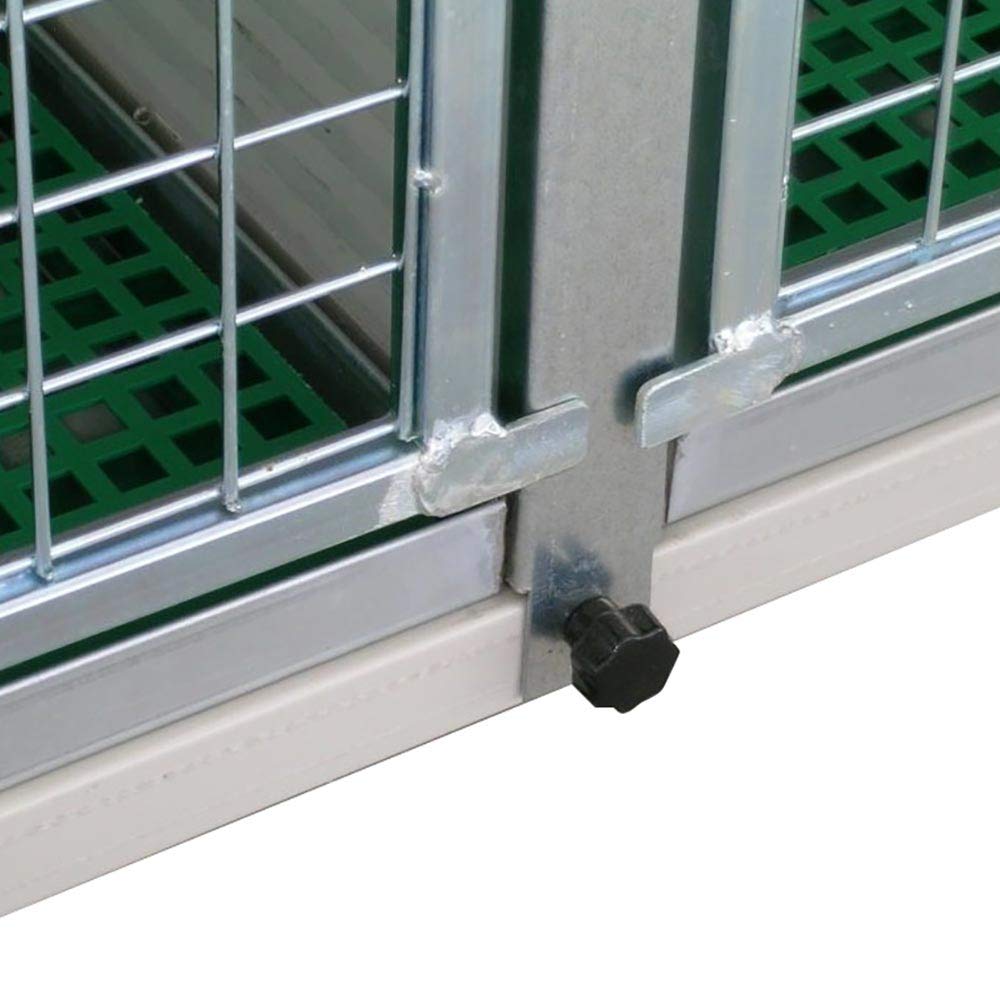 Ferranti - Cage veterinaire pour Chien - Cages d'hospitalisation 5 Places 200 x 75h x 162h cm - démonté