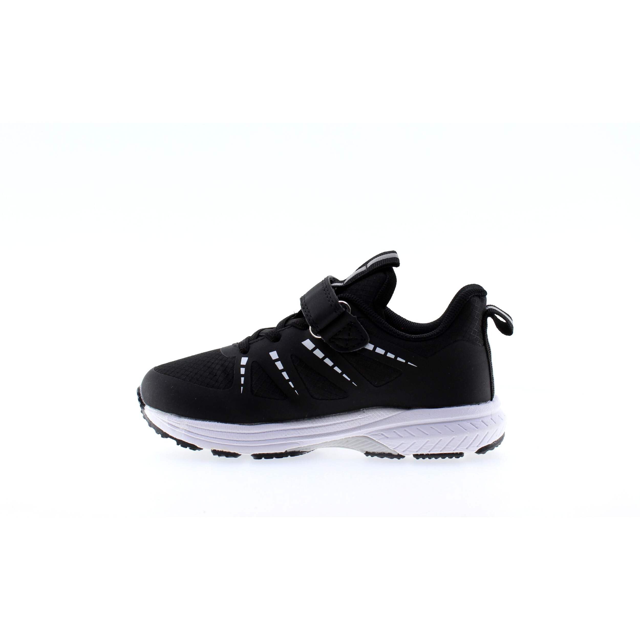 Scarpe Sportive per Bambini,Chiusura a Strappo,Nero e Bianco,Mesh Traspirante,Modello IMAA3805